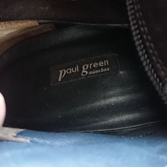 Paul Green 'Suri' Suede Moto Boots size 7.5 - Picture 9 of 12